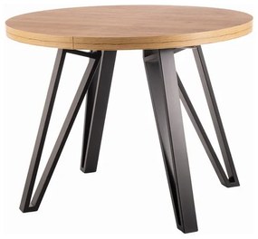 80-1855 GALAXY TABLE ARTISAN OAK / BLACK FI 100 (100-168) DIOMMI GALAXYDACFI100, 1 Τεμάχιο