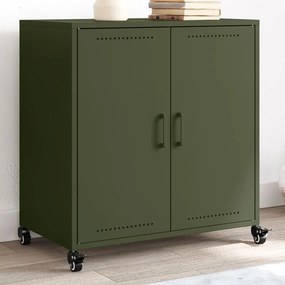 vidaXL Ντουλάπι Πράσινο Λαδί 68x39x72 εκ. από Ατσάλι