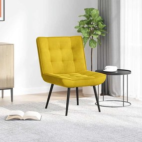 vidaXL Καρέκλα χαλάρωσης κίτρινη 64x74x84 cm Βελούδο