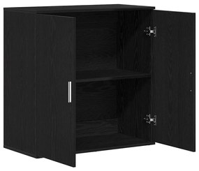 vidaXL Πλαϊνό γραφείο Μαύρη δρυς 79 x 38 x 80 εκ. Επεξεργασμένο ξύλο