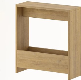 Τραπεζάκι βοηθητικό Simpi Megapap χρώμα sapphire oak 55x20x60εκ.