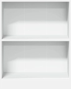 vidaXL Βιβλιοθήκη Λευκή 60 x 24 x 76 εκ. από Επεξεργασμένο Ξύλο