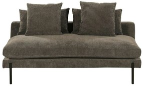 Ανάκλινδρο Riverton 696, Καφέ, 80x93x152cm, Ταπισερί, Πόδια: Μεταλλικά | Epipla1.gr