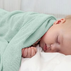 Κουβέρτα Αγκαλιάς Bamboo 80x110 Μέντα