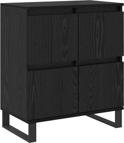 vidaXL Πλαϊνό γραφείο 2 pcs Μαύρη Οξυά 60 x 35 x 70 cm