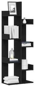 vidaXL Βιβλιοθήκη Μαύρη Δρυς 48x25,5x140 εκ. Φτιαγμένο από Ξύλο