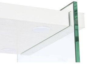 Ράφια DKD Home Decor Λευκό Διαφανές Κρυστάλλινο Ξύλο MDF 90 x 35 x 180 cm (1)