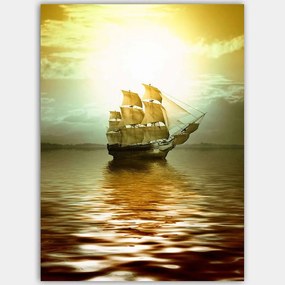 Πίνακας Καμβάς 441HPE1316 70x100cm Multi Wallity Κάθετοι Wood, Canvas