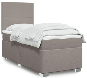 ΚΡΕΒΑΤΙ BOXSPRING ΜΕ ΣΤΡΩΜΑ TAUPE 90X190 ΕΚ.ΥΦΑΣΜΑΤΙΝΟ 3290340