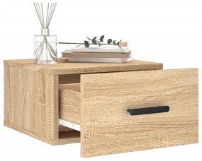 vidaXL Κομοδίνα Επιτοίχια Sonoma Δρυς 35 x 35 x 20 εκ.