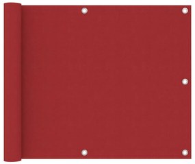 Διαχωριστικό Βεράντας Κόκκινο 75 x 600 εκ. Ύφασμα Oxford