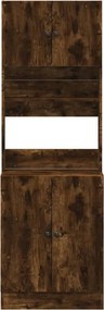 vidaXL Ντουλάπι Κουζίνας Καπνιστή Δρυς 60x50x180 εκ. Επεξεργ. Ξύλο