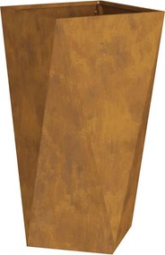 vidaXL Γλάστρα 2 pcs Σκ rusty 40 x 40 x 75 cm