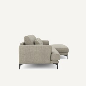 Γωνιακός καναπές XL δεξιός σε ύφασμα tweed, MARSILE