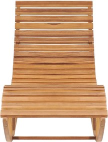 vidaXL Ξαπλώστρα Κουνιστή από Μασίφ Ξύλο Teak