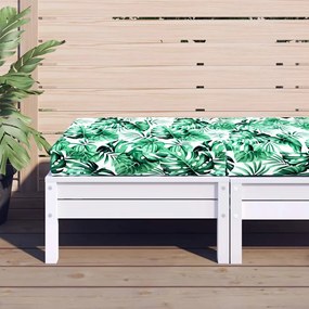 vidaXL Μαξιλάρι Παλέτας Σχέδιο Φύλλων 60x60x9,5 εκ. Ύφασμα Oxford