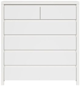 Σιφονιέρα Boston E125, Άσπρο, Με συρτάρια, Αριθμός συρταριών: 6, 112x105x41cm, 52 kg | Epipla1.gr