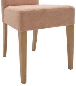Καρέκλα Ditta pakoworld ύφασμα σάπιο μήλο-πόδι sonoma 44x56x96εκ (2 τεμάχια)