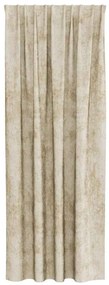 vidaXL Κουρτίνα με κουρτίνες 2 pcs Κρεμ 245 x 140 εκ. Βελούδο