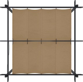 vidaXL Κιόσκι Κήπου με Πτυσσόμενη Οροφή Taupe 3 x 3 μ.