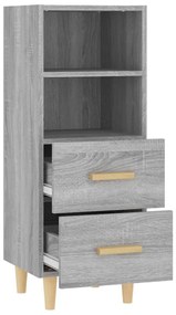 vidaXL Ντουλάπι Γκρι Sonoma 34,5x34x90 εκ. από Επεξεργασμένο Ξύλο