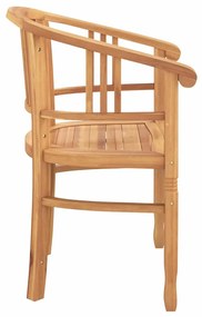 vidaXL Καρέκλες Κήπου 2 pcs Καφέ 63 x 58 x 89 εκ. Μασίφ ξύλο teak