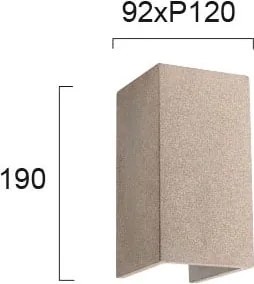 Απλίκα LED Εξωτερικού Χώρου Viokef Patrick Grey 4240900