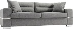 Καναπές Φένια Τριθέσιος-230φ 90β εκ.-Γκρι Anoixto