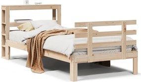 vidaXL Πλαίσιο Κρεβατιού Κεφαλάρι 75x190εκ. Μασίφ Πεύκο