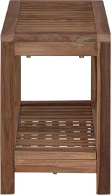 vidaXL Τραπέζι Πλευρικής Μπανιέρας Φυσικό 60 x 30 x 45 cm