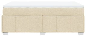 ΚΡΕΒΑΤΙ BOXSPRING ΜΕ ΣΤΡΩΜΑ ΚΡΕΜ 120X190 ΕΚ. ΥΦΑΣΜΑΤΙΝΟ 3285461