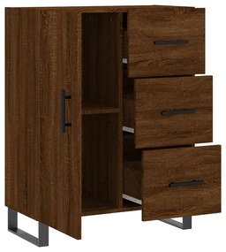 vidaXL Ντουλάπι Καφέ Δρυς 69,5 x 34 x 90 εκ. Επεξεργασμένο Ξύλο