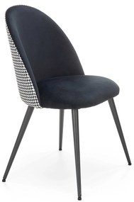 60-21278 K478 chair, color: black - white DIOMMI V-CH-K/478-KR, 1 Τεμάχιο