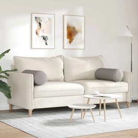 vidaXL Μαξιλάρια Στήριγμα 2 pcs Taupe Ø 25 x 70 cm ύφασμα