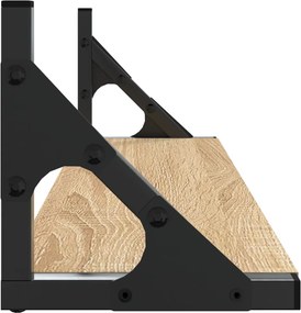 vidaXL Ράφια Τοίχου 2 τεμ. Sonoma Δρυς 60 x 15 x 15,5 εκ.