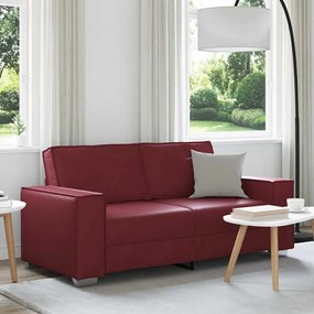 vidaXL Καναπές Loveseat 180 εκ με μαξιλάρι Κόκκινο Δερματίνη