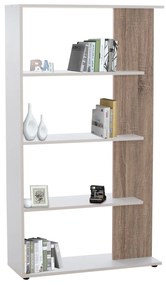 BOOKCASE HARVEY  80X23X141 WHITE