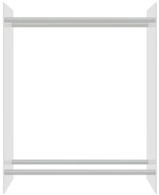 vidaXL Ράφι Καυσόξυλων Διαφανές 80 x 35 x 100 εκ. από Ψημένο Γυαλί