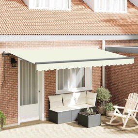 vidaXL Σκηνίτσα Αναδιπλούμενη Κρεμ 350 x 200 cm ύφασμα