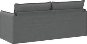 vidaXL Καναπές Σκούρο Γκρι 196 x 82 x 85 εκ ύφασμα