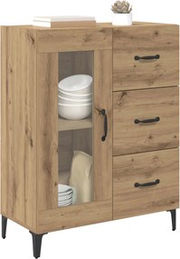 vidaXL Πλαϊνό γραφείο Artisan Oak 69,5 x 34 x 90 εκ.