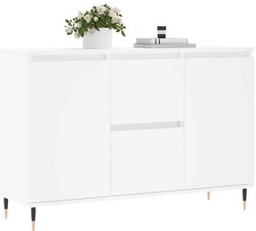 vidaXL Μπουφές Λευκός 101,5 x 35 x 70 εκ. από Επεξεργασμένο Ξύλο