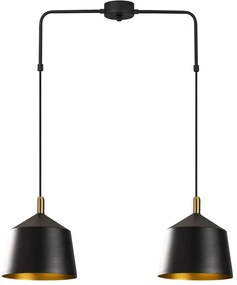 Φωτιστικό Οροφής Saglam 892OPV1553 70x70x100cm 2xE27 40W Black-Gold Opviq