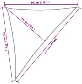 Πανί Σκίασης Κρεμ 3 x 4 x 5 μ. από HDPE 160 γρ./μ² - Κρεμ