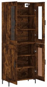 vidaXL Ντουλάπι Καπνιστή Δρυς 69,5x34x180 εκ. από Επεξεργασμένο Ξύλο