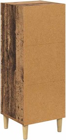 vidaXL Πλαϊνό γραφείο Παλιό ξύλο 34,5 x 32,5 x 90 εκ.