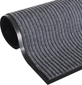 vidaXL Πατάκι Πόρτας Γκρι 90 x 120 εκ. από PVC