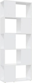 vidaXL Βιβλιοθήκη/Διαχωριστικό Χώρου Λευκό 60x24x155 εκ. Μοριοσανίδα