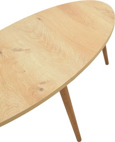 Τραπέζι σαλονιού Barton pakoworld sonoma-καφέ 90x45x40εκ