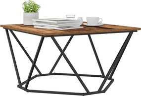 vidaXL Τραπεζάκι σαλονιού Παλιό Ξύλο 80 x 80 x 45 cm